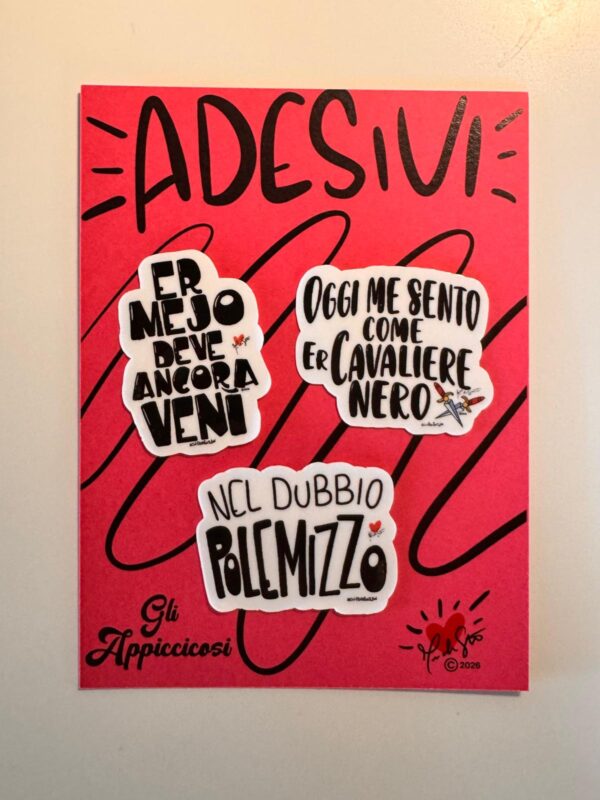 Adesivi Tris “Nel dubbio polemizzo”